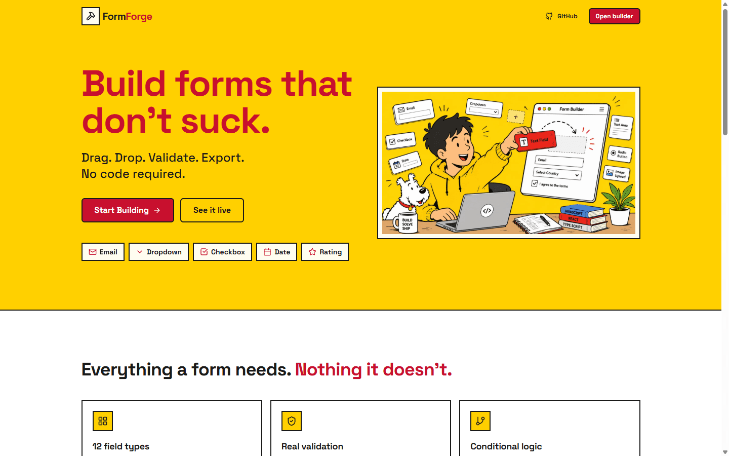 FormForge interface screenshot